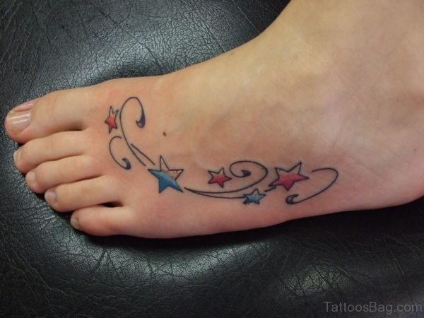 Beautiful Stars Tattoo Design