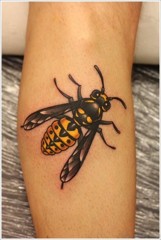 Bee Tattoo On Arm 