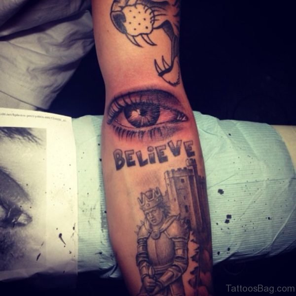 Believe Eye Tattoo