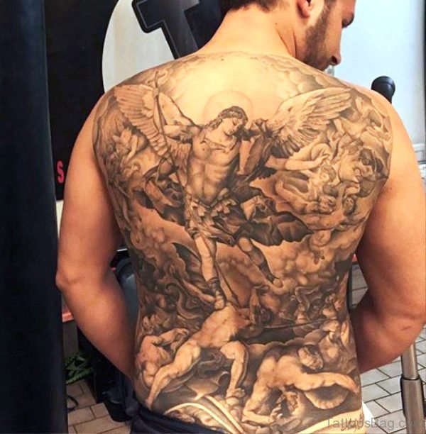 Best Archangel Tattoo On Back