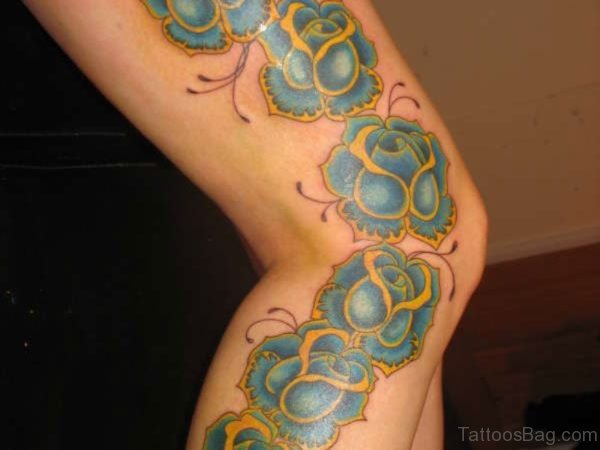 Best Blue Rose Tattoo Design