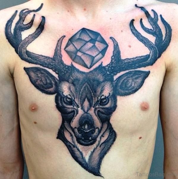 Best Buck Tattoo On Chest