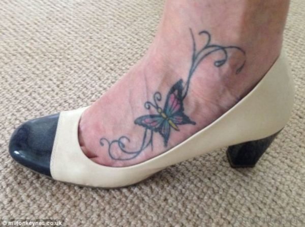 Best Butterfly Tattoo On Foot