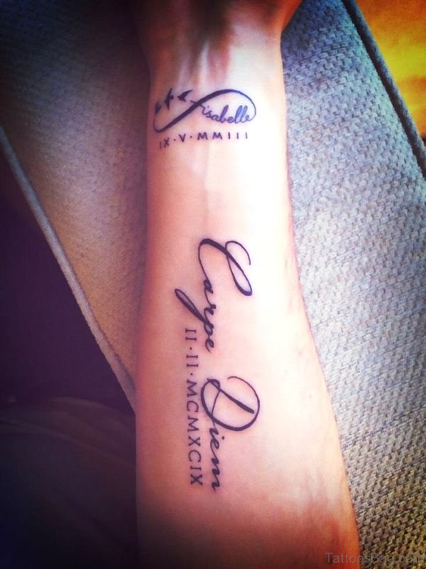 Best Carpe Diem Tattoo On Arm