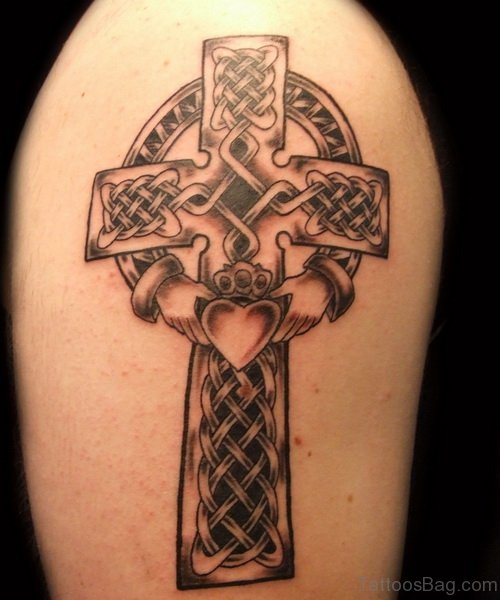 Best Cross Tattoo Design On Upper Arms