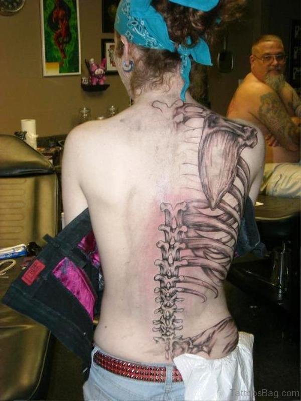 Best Skeleton Tattoo On Back