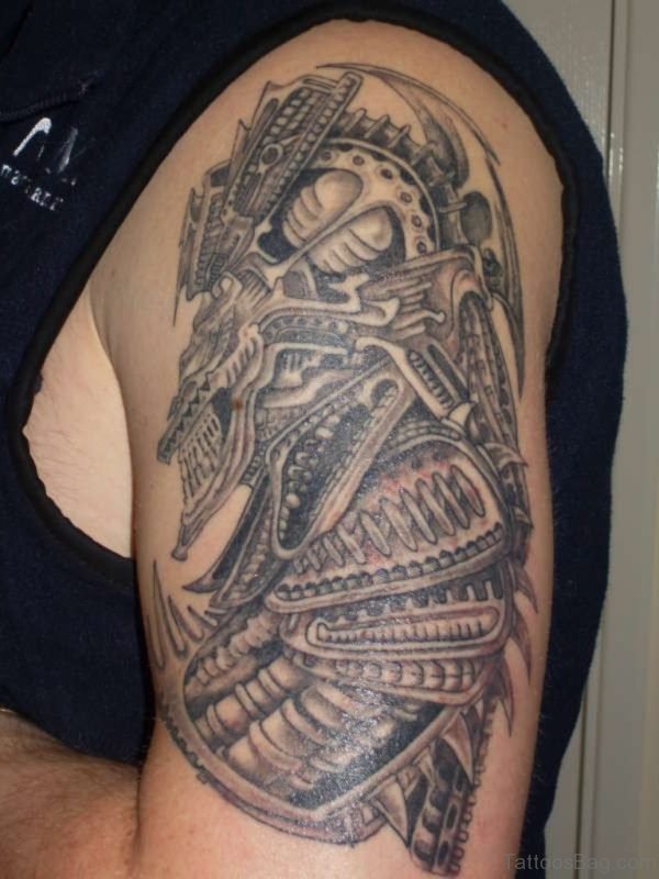 Biomechanical Alien Tattoo