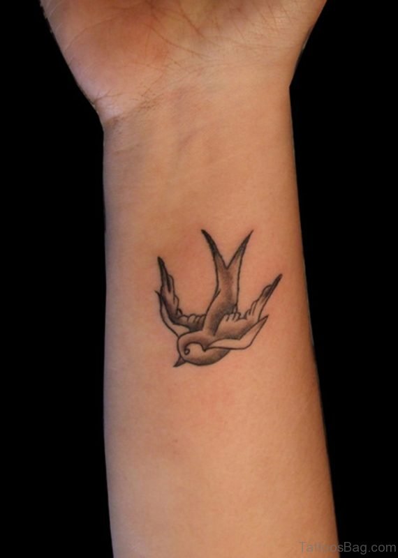 Bird Tattoo On Wrist 