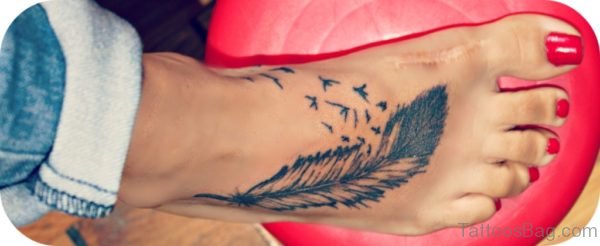 Birds And Feather Tattoo