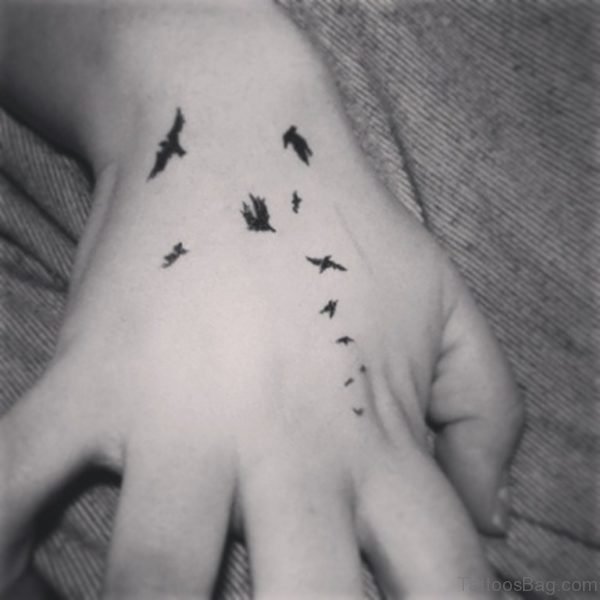 Birds Tattoo On Hand