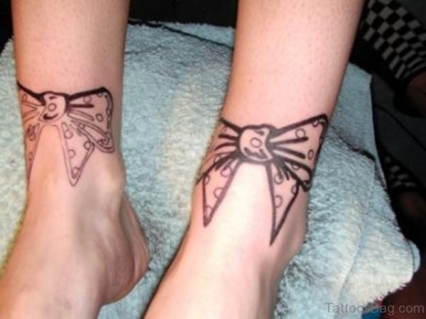 Black Bow Tattoo