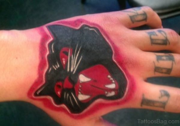 Black Cat Face Tattoo