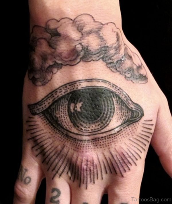 Black Eye Tattoo On Hand