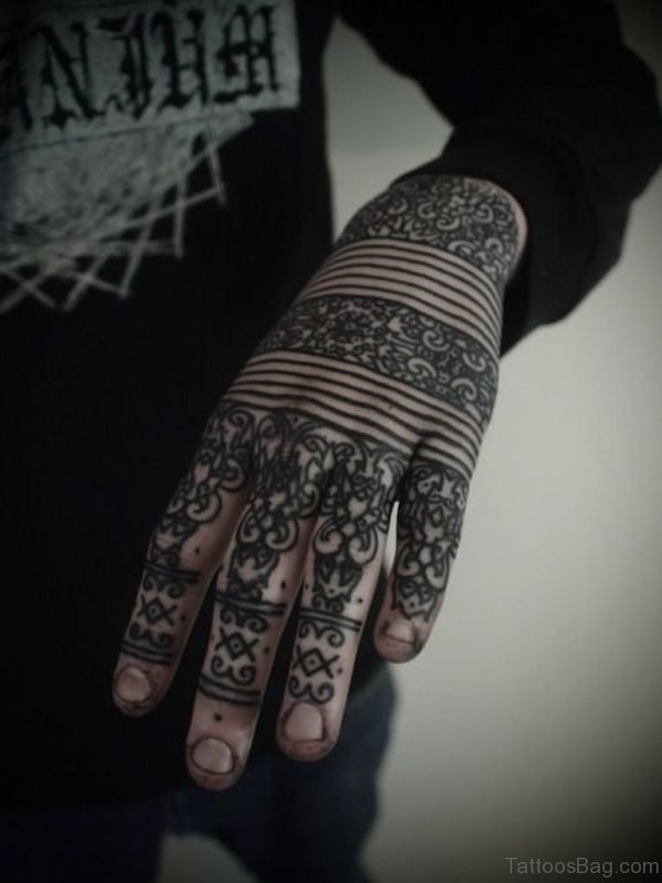 Black Geometric Tattoo