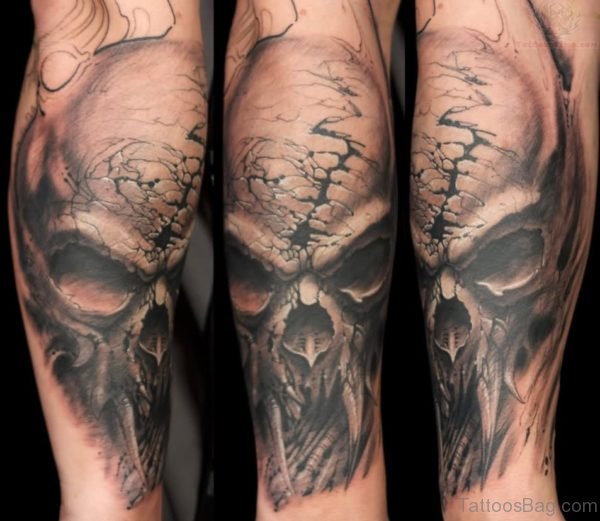 Black Ink Armor Tattoo 