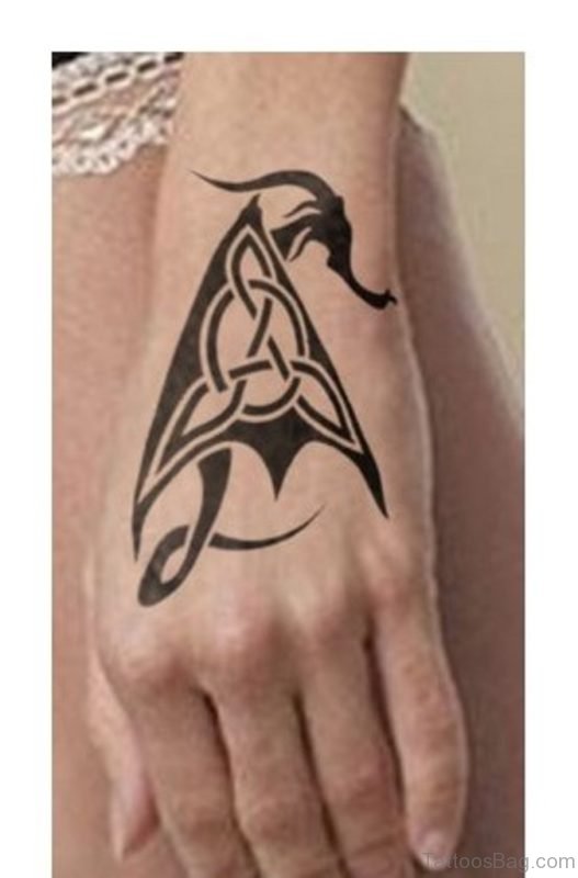 Black Ink Celtic Tattoo 