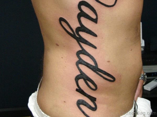 Black Ink Word Tattoo