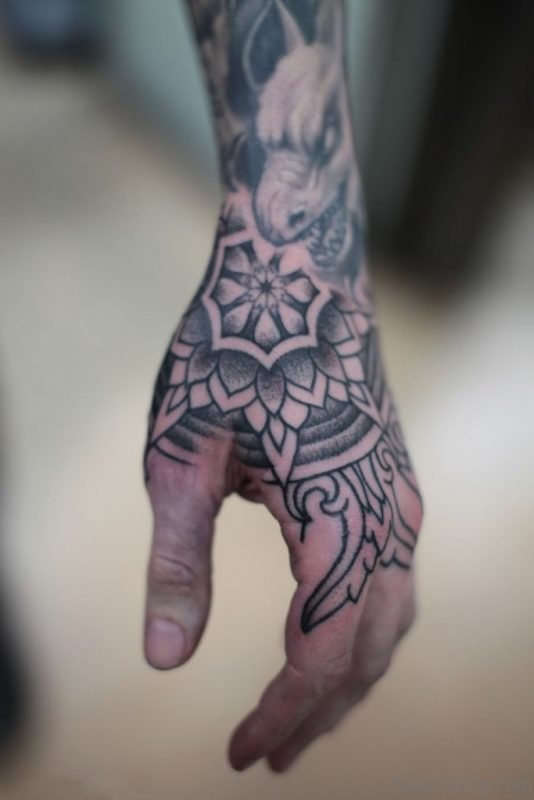 Black Mandala Tattoo Design