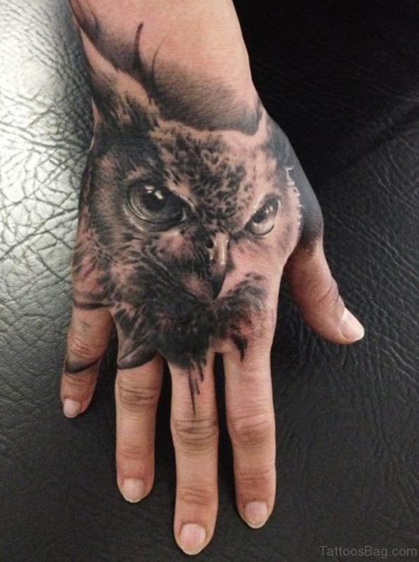 Black Owl Tattoo 