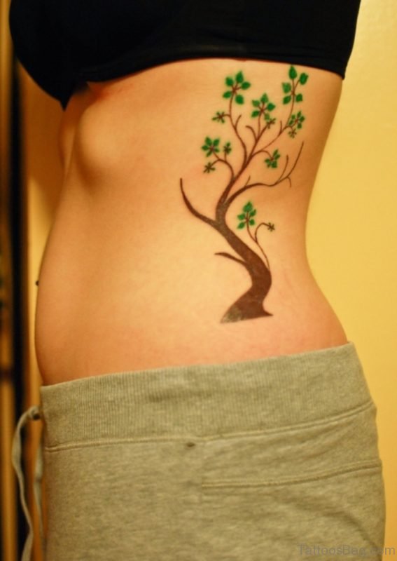 Bodhi Tree Rib Cage Tattoo