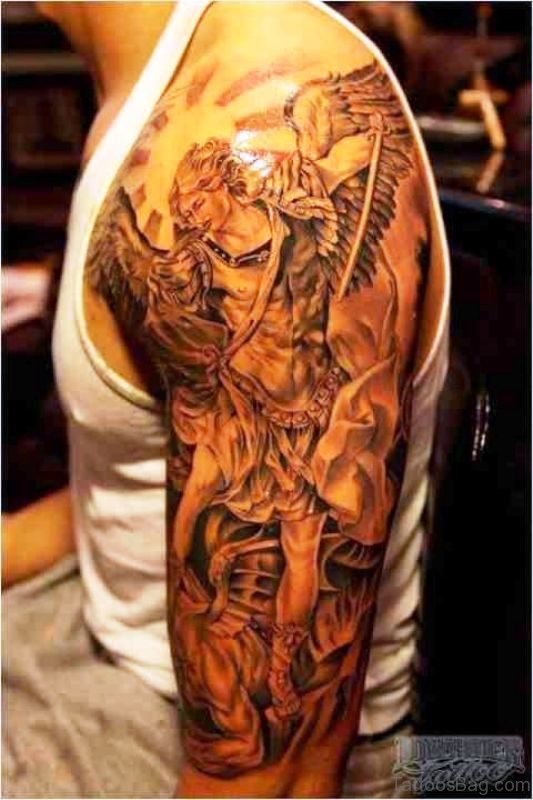 Brilliant Archangel Tattoo Design