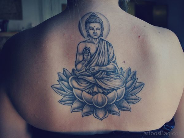 Buddha Tattoo On Back 
