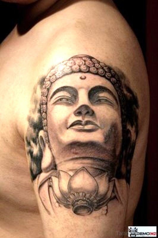 Buddha Tattoo On Shoulder