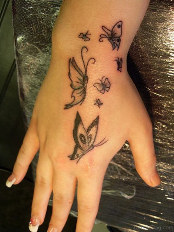 Butterfly Tattoo On hand