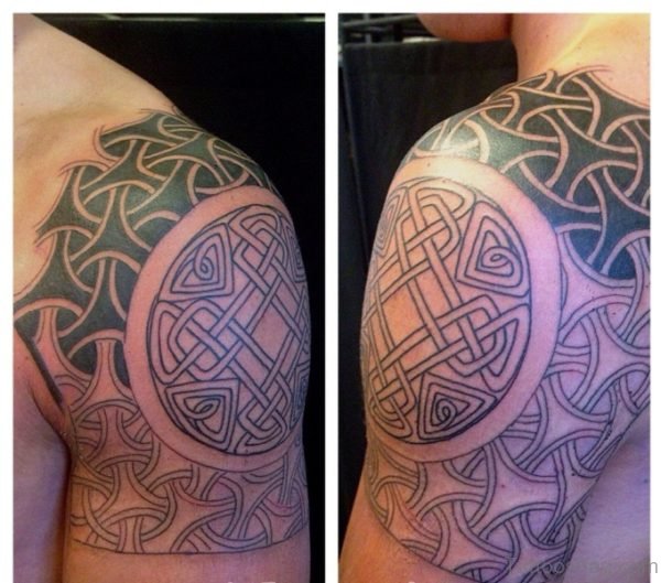 Celtic Nordic Shoulder Tattoo