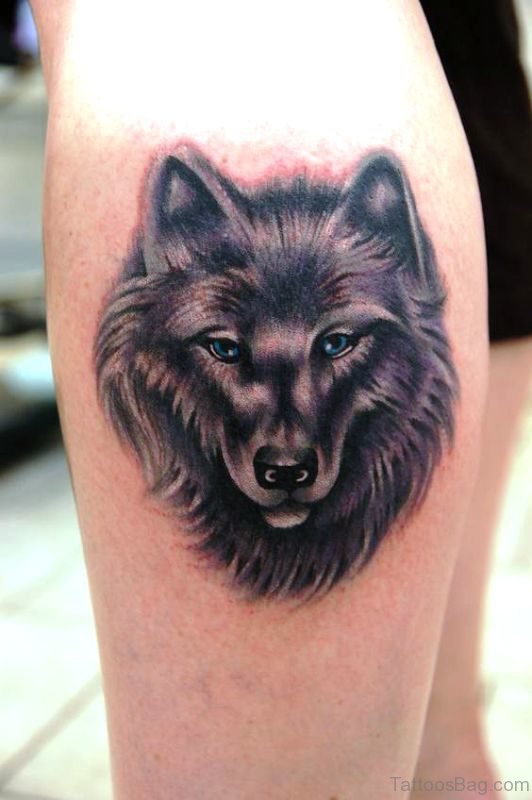 Classic Alpha Wolf Tattoo Design