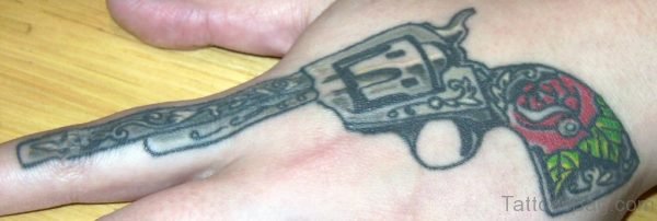 Classic Gun Tattoo 