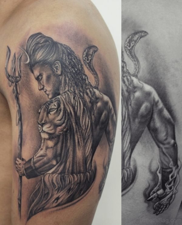35 Nice Shiva Tattoos On Shoulder