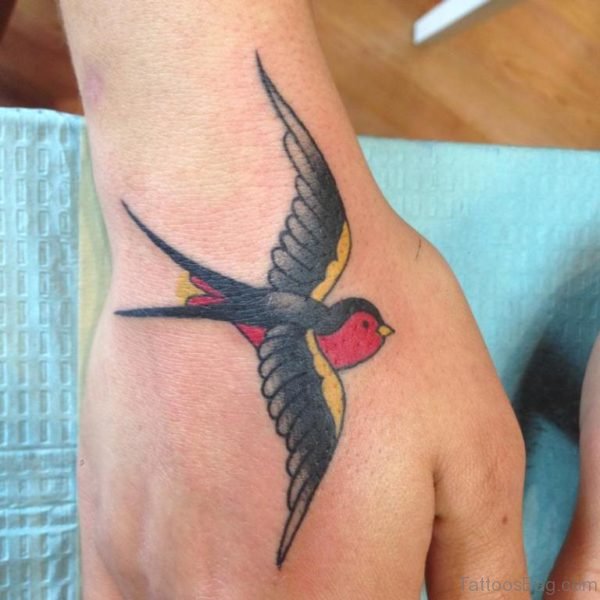 Classy Swallow Tattoo