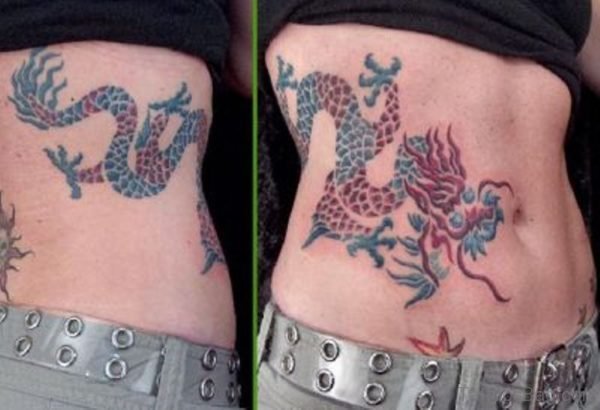 Colored Dragon Tattoo