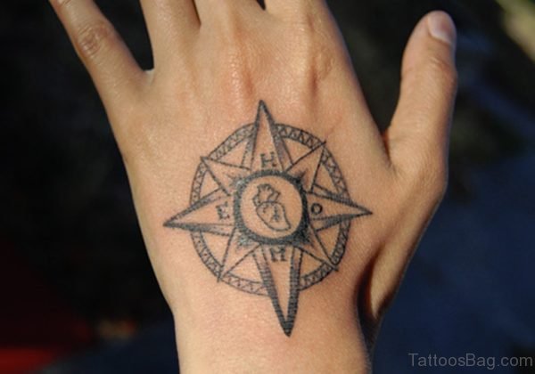 Compass Tattoo Design 