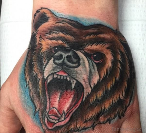 Cool Bear Tattoo Design