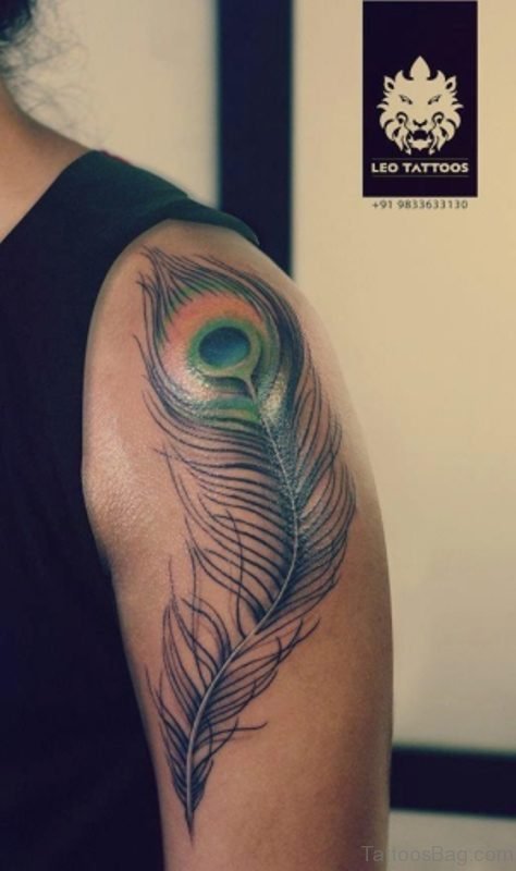 Cool Peacock Feather Tattoo