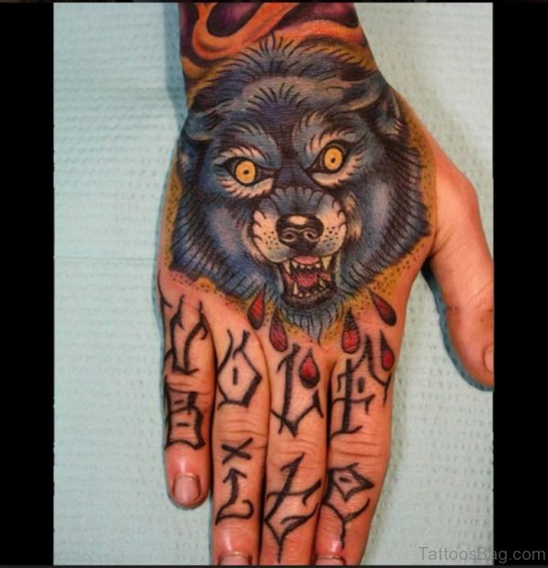 Cool Wolf Tattoo