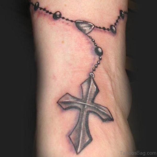 Cross Rosary Tattoo