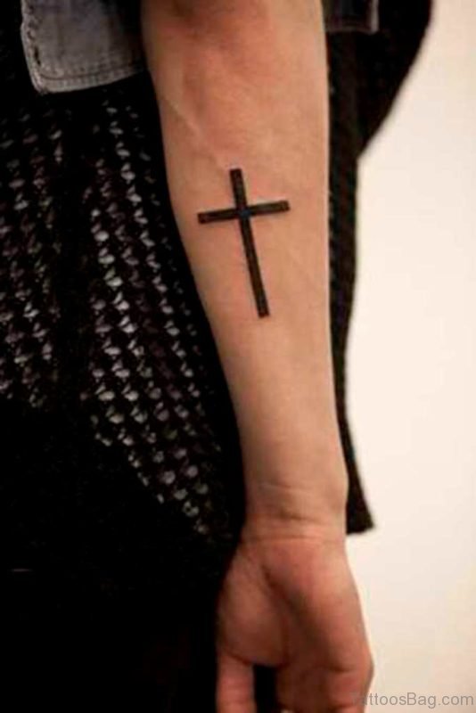 Cross Tattoo On Arm 