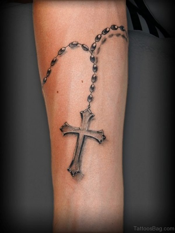 Cross Tattoo design On Arm 