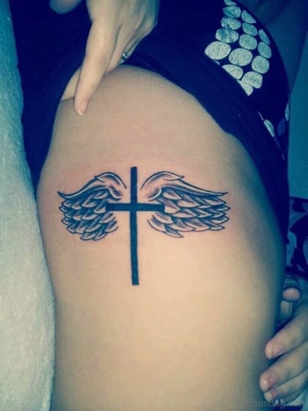 Cross Wings Tattoo 