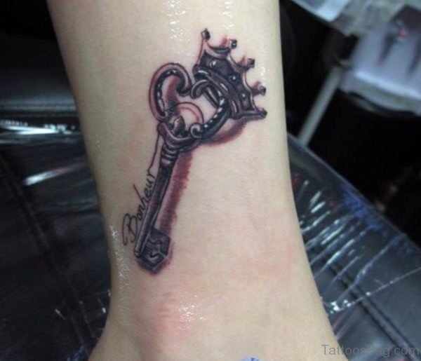 Crown Key Tattoo