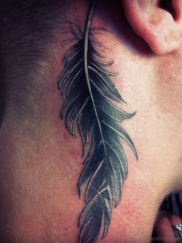Cute Feather Tattoo 