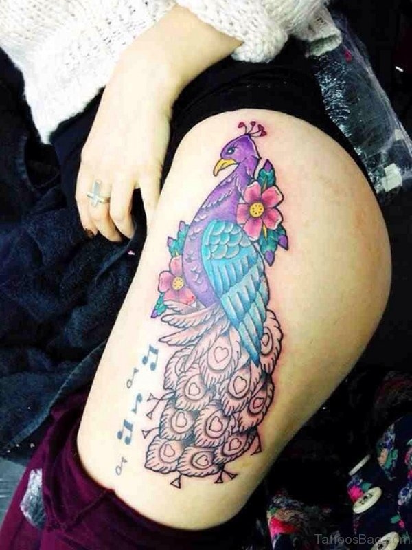Cute Peacock Tattoo