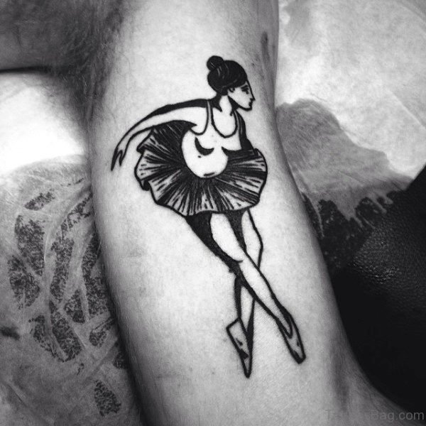 Dancing Girl Tattoo On Arm