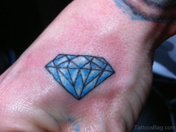 Diamond Tattoo On Hand 