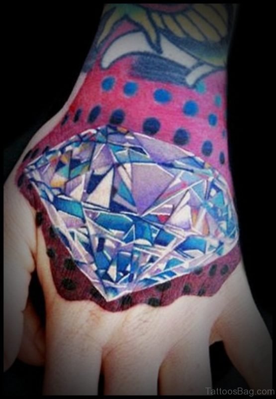 Diamond Tattoo On Hand 
