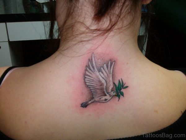 Dove Tattoo On Back