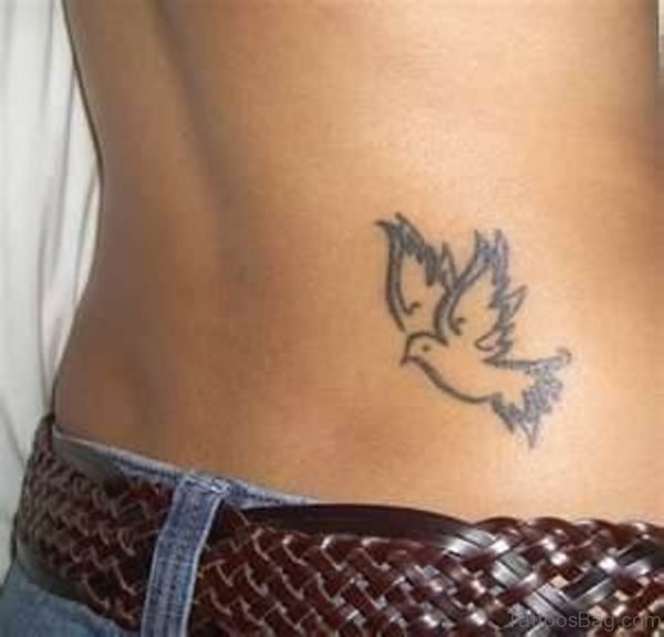 Dove Tattoo On Lower Back